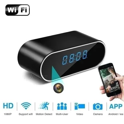 Spy Wifi Camera  Alarm Clock