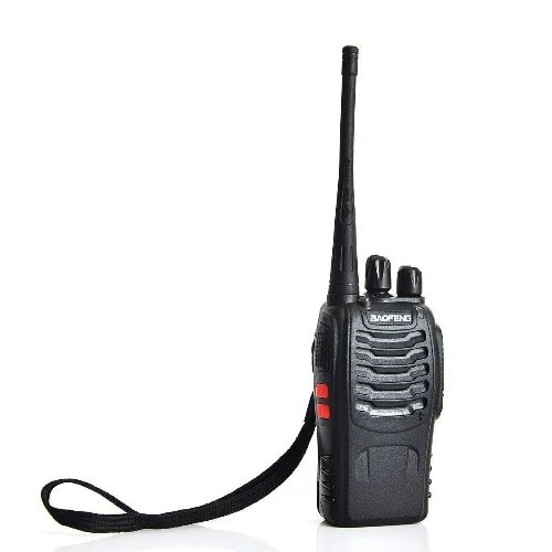Uhf 2-way Radio Walkie Talkie Black - 2 Pieces