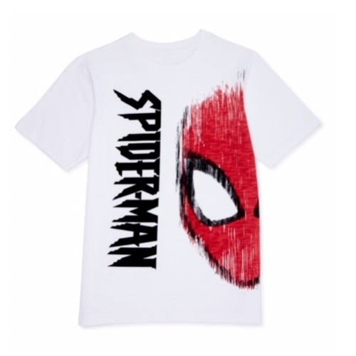 Spiderman Face Boys Exclusive Short Sleeve T-shirt Top