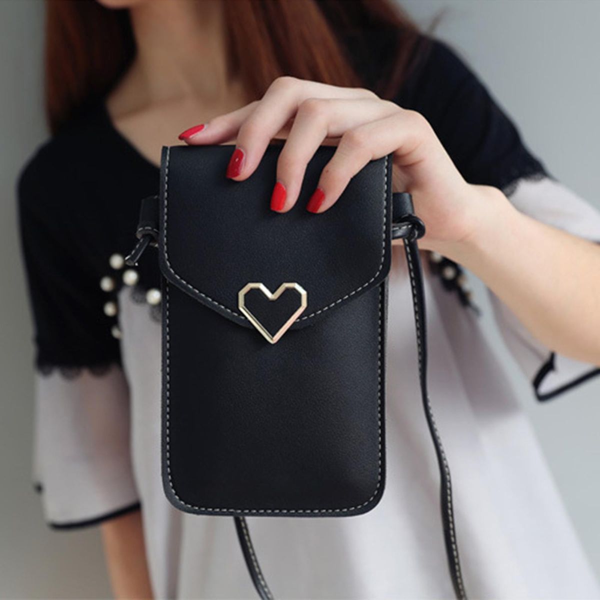 Touch Screen Crossbody Cellphone Purse,Compartment ,Lock