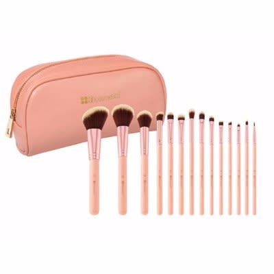 Brush Set With Purse - 14 Pieces