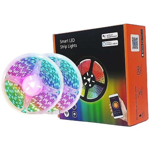 Aiqeut 10m Tuya Smart Wi-fi Led Strip With 30 Leds Per Meter