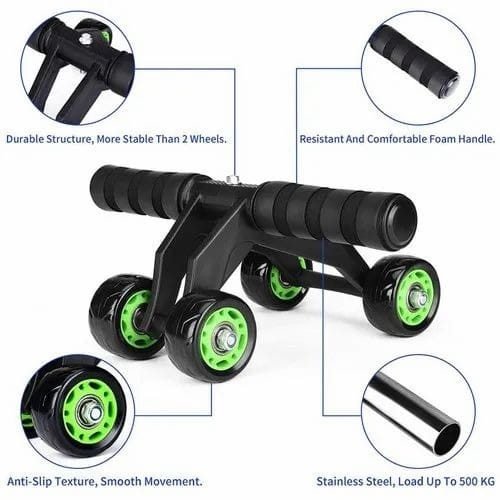 Abdominal Wheel Roller With Skipping Rope - Equipment For Abdominal Core Workouts