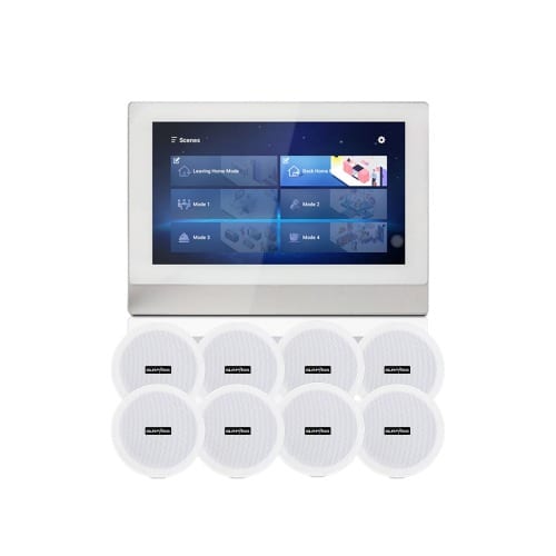 Tuya Smart  Wifi Bluetooth Wall Amplifier With Touch Screen Android 8.1 System 2 Zones