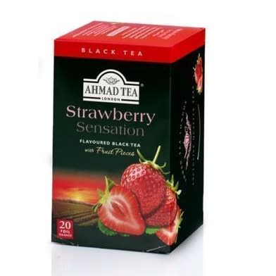 Ahmad Tea Strawberry Sensation Flavoured Black Tea -20 Bags