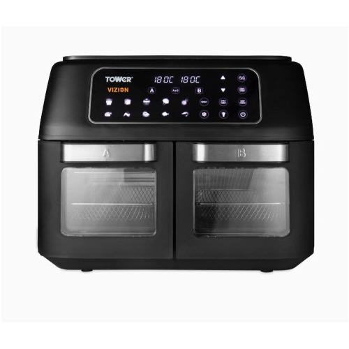 Vizion Dual Compartment Digital Air Fryer Oven - 2400W - 11L