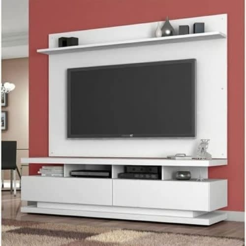 Floating White Tv Stand