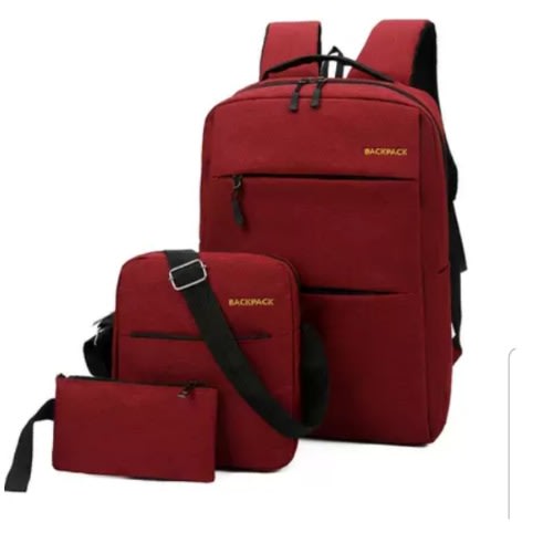 Backpack - 3 Sets -red