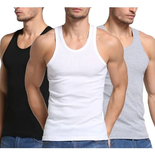 3-in-1 Assorted Men's Singlet Vest