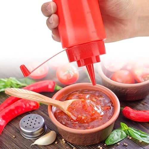 Plastic Squeeze Bottle Condiment Dispenser - 350ml - 2pcs
