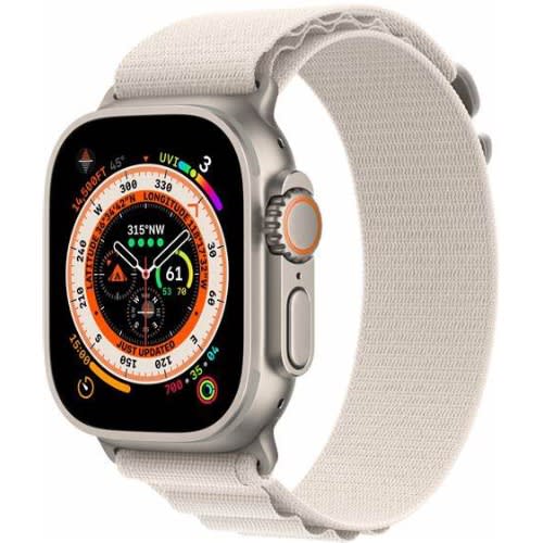 Watch Ultra Gps + Cellular 49mm Titanium Case With Starlight Alpine Loop - Medium