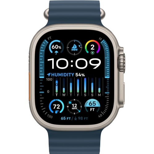 Watch Ultra 2 - GPS + Cellular 49mm Smartwatch With Rugged Titanium Case - Blue