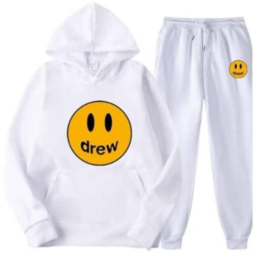 Drew Hoodie And Joggers - White