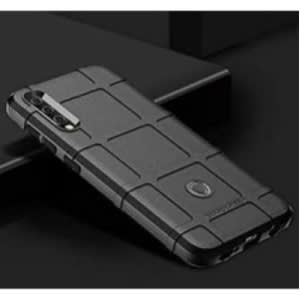 Rugged Shield Back Case For Samsung A70 / A70s - Black