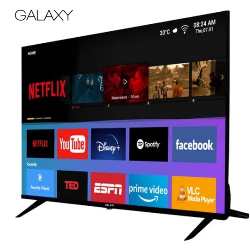 Galaxy 55" Inches Smart Uhd Bluetooth ( Netflix + Youtube + Cast)