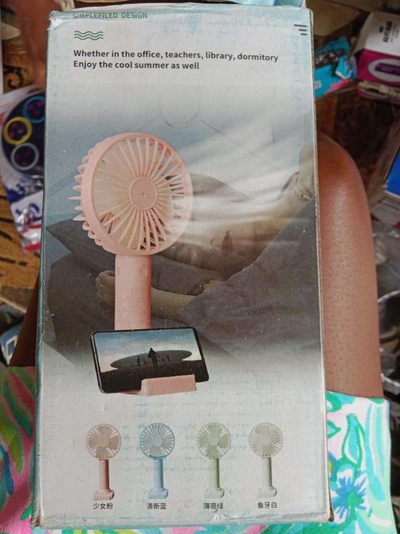 Foldable USB Rechargeable Mini Hand Fan With Battery