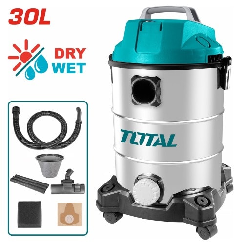Total Vacuum Cleaner Wet And Dry - 30L - 1300W