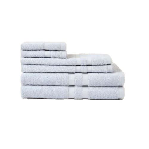 Noon east - Towel Set 500 Gsm 100% Cotton  - 6 Piece - Blue