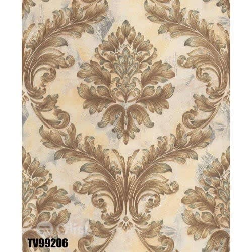 3d Wallpaper - 5.3 Sqm - Golden Lilly