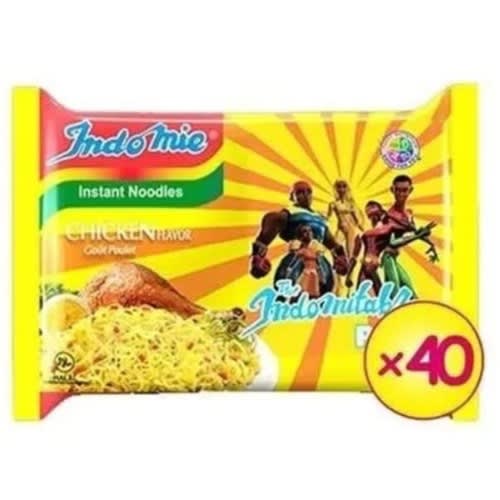 Indomie Chicken Flavored Noodles - 70g - 40 Pieces - Carton