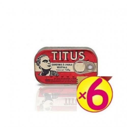 Titus Fish Sardine  - 6Pieces