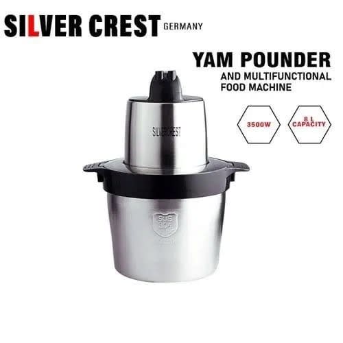 Silvercrest German Yam Pounder & Food Processor - 8l - 3500w