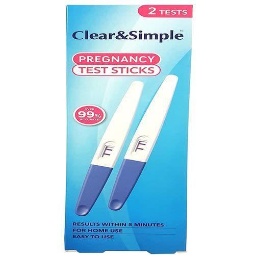 Clear & Simple Pregnancy Test Strips- 2 Tests