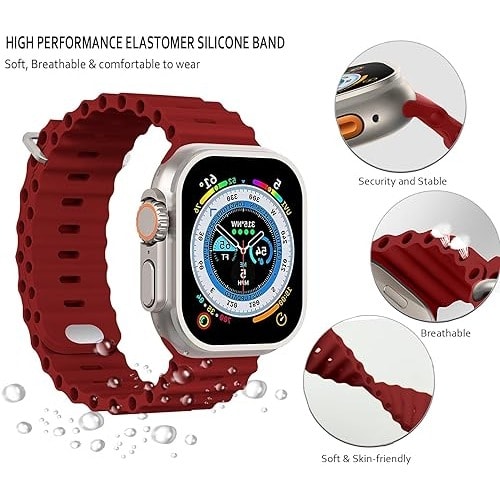 Watch Ultra 2/ultra Band 49, 45, 44, 42mm, Adjustable Silicone