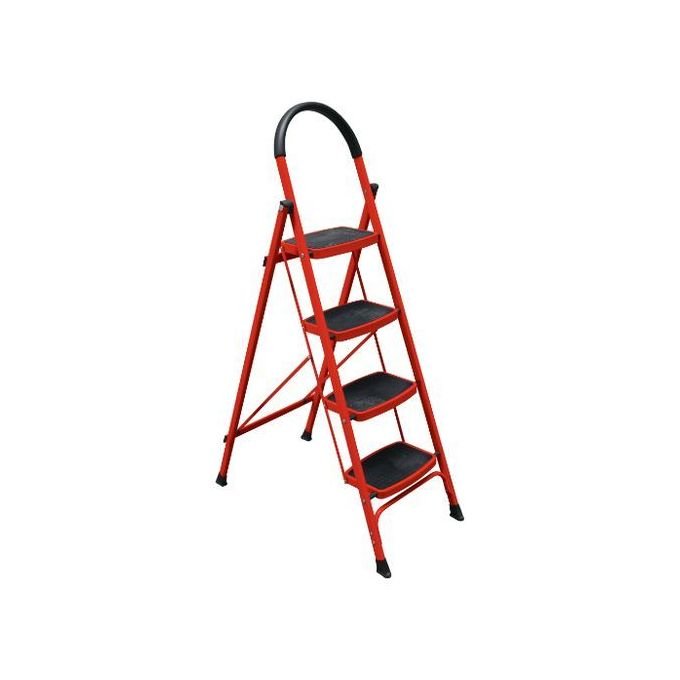4 Steps Multipurpose Ladder For Home, Office, Store-Red