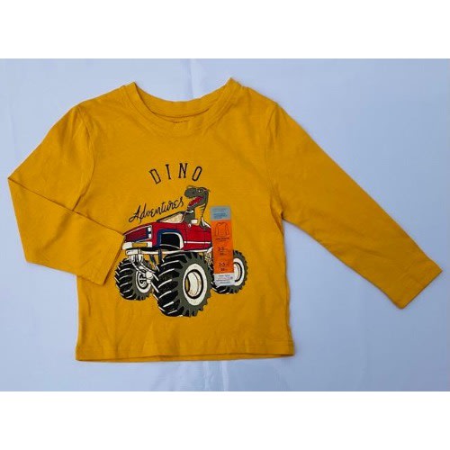 Dino Truck Boys Longsleeve Tees