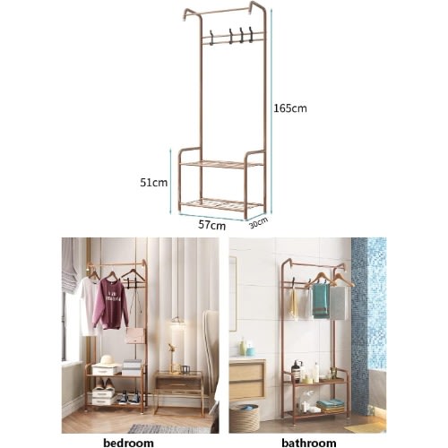 2-Tier Storage Shelves With Shoe Organizer