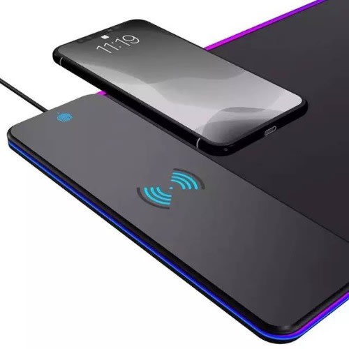 Rgb Mouse Pad With Wireless Charging