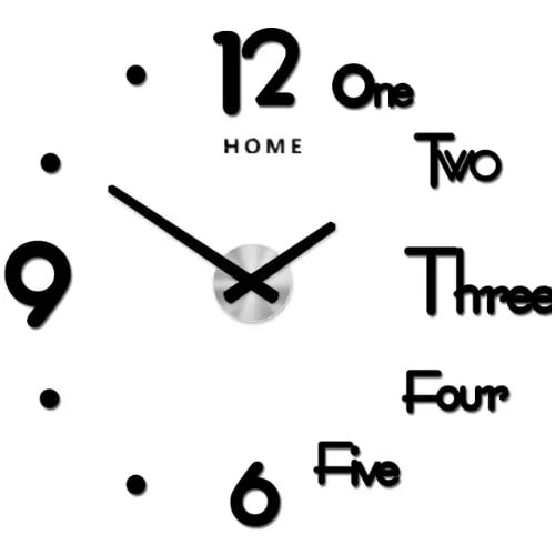 Modern Design Home Decorative  3d Wall Clock- 120cm