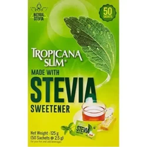 Tropicana Slim Natural Stevia Sweetener With Chromium - - 125G