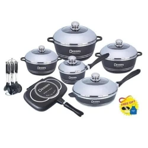 Die Cast Cookware Set - 23 Pieces