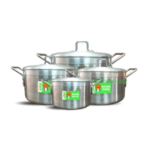 Alloys Mama Chef Set Of 4 Cookware - 8"/ 9" /10" /11"