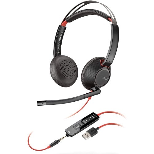 Blackwire 5220 Usb-a Headset With Boom Mic For Calls & Meetings
