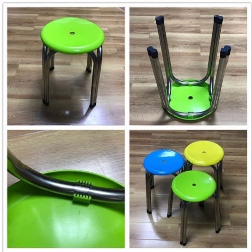 Four-legged Round Chair - 3 Pieces