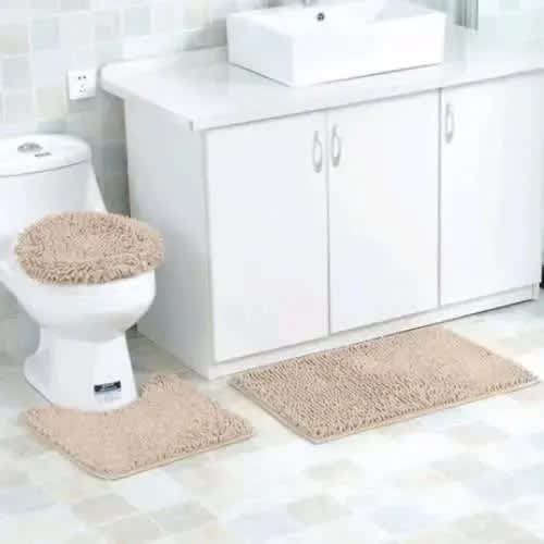 Washable Water Absorbent Bathroom Rug Set