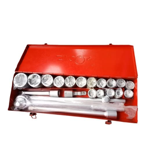19-50mm X 3/4&rdquo; Drive Impact Socket Set 21 Pieces, Metric 12-point Crv Steel