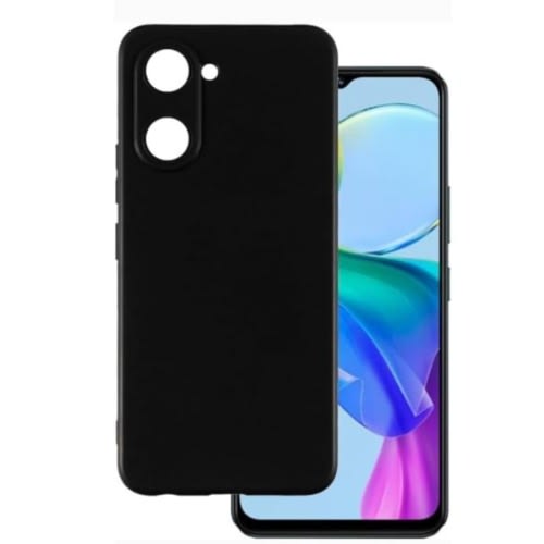 Silicone Back Case For Vivo Y03 - Black