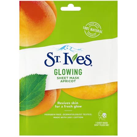 Skin Care Sheet Mask - Glow Apricot- 1 Sheet Mask