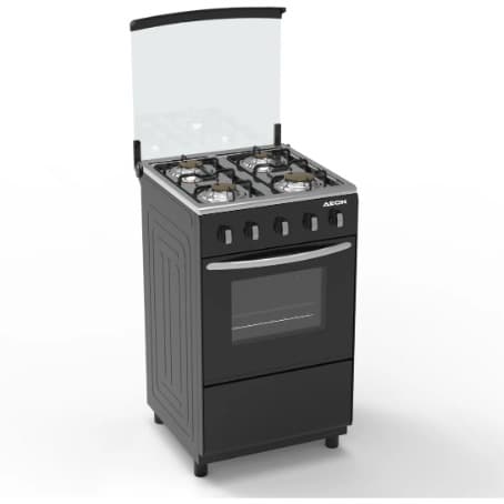 Aeon 50x50cm 4 Gas Burner Standing Gas Cooker With Oven