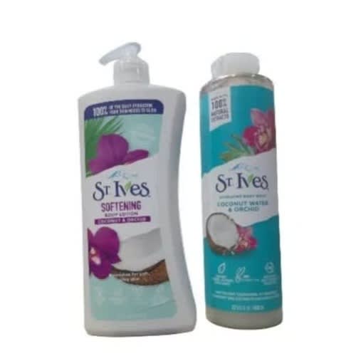 St. Ives Body Lotion 621ml & Body Wash 650ml