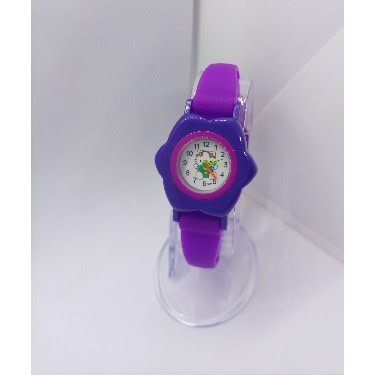 Analog Silicone Watch - Hello Kitty Cartoon Character  - Purple