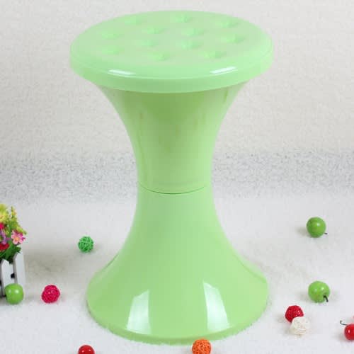 Detachable Plastic Stool With Storage Space - Lemon Green