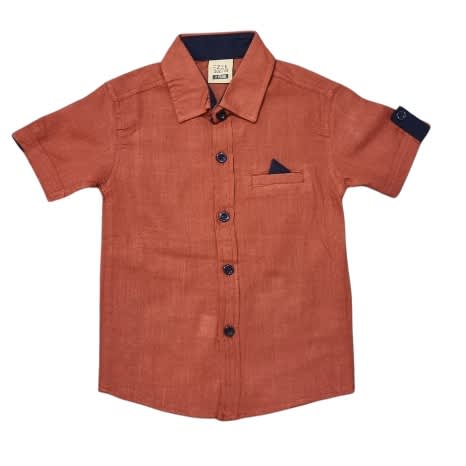 Short Sleeves Shirt Terracotta - Brown