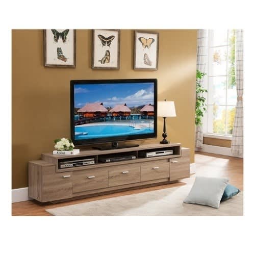 Sadia B-84" Tv Stand In Light Oak