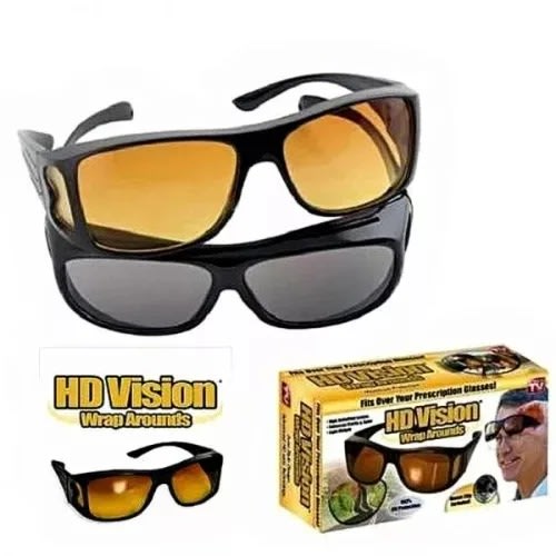 Hd Vision Anti Glare Sunglasses Wrap Around Day & Night Driving