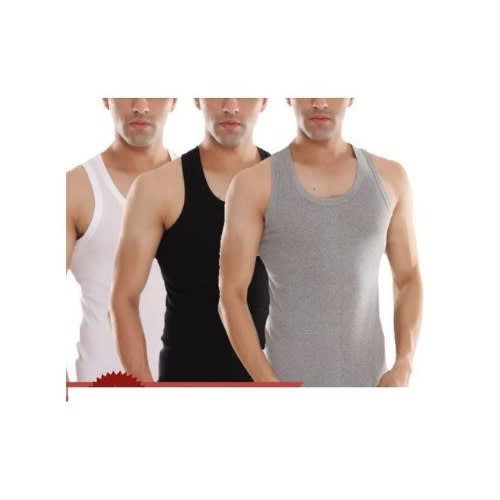 3-in-1 Cotton Men's Sleeveless - Singlet